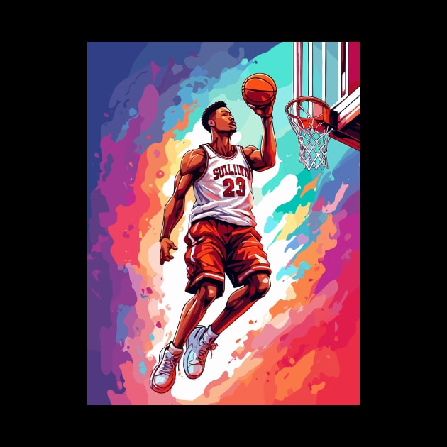 Man Basketball Lover Design Art by MorenoStraus