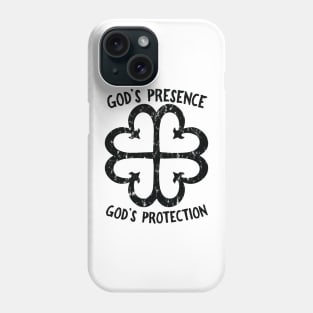 African Adinkra Symbol "God's Protection, God's Presence" Black. Phone Case