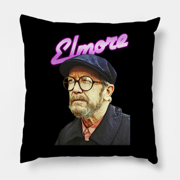 Elmore Leonard Design Pillow by HellwoodOutfitters