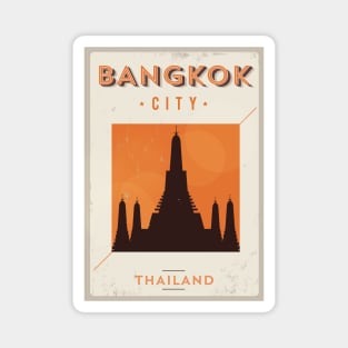 Bangkok Poster Design Magnet