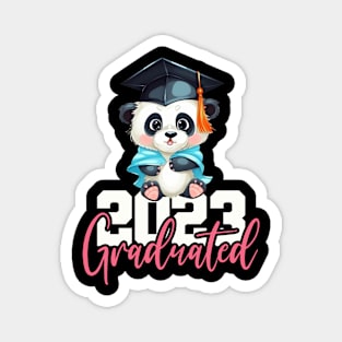 Panda Bear 2023 Graduate, Graduation Gift Custom Year Shirt For Him & Her Graduation, Graduation 2023, College Graduation, Grad School Shirt Magnet