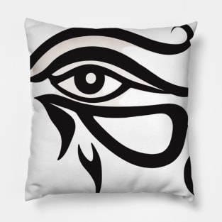 Eye of Horus Terracotta Shadow Silhouette Anime Style Collection No. 230 Pillow