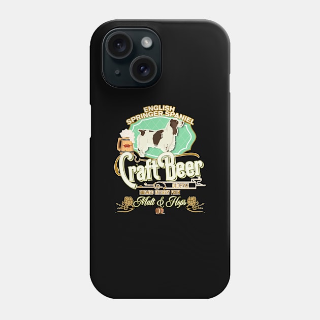 English Springer Spaniel Gifts - Beer Dog lover Phone Case by StudioElla