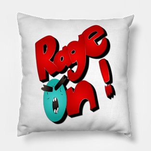 RageOn tv logo Pillow