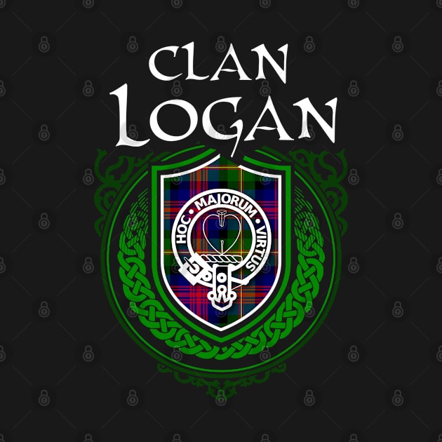 Clan Logan Surname Scottish Clan Tartan Crest Badge by Celtic Folk