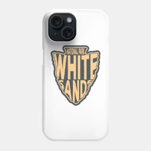 White Sands National Park name arrowhead Phone Case