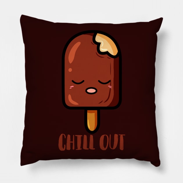 chilly icecream Pillow by Ghaida Shop