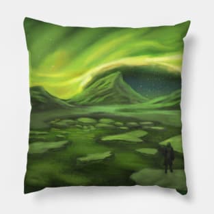 It's just the northern lights Pillow