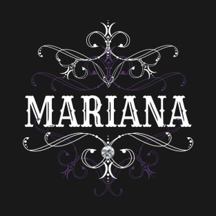 Mariana Name Gothic Style Goth Ornament T-Shirt