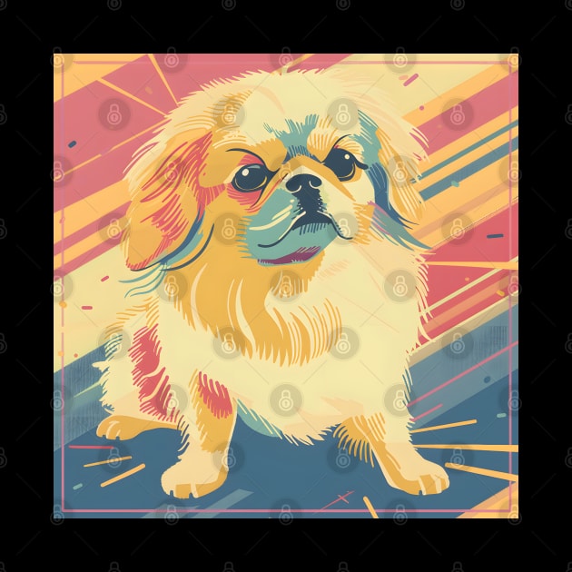 Retro Pekingese: Pastel Pup Revival by NatashaCuteShop