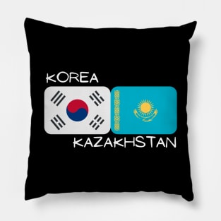 Korean Kazakh - Korea, Kazakhstan Pillow
