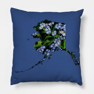 Alaska Forget Me Nots Pillow