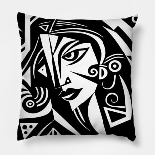 Cubist Witch Pillow