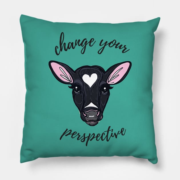 Change Your Perspective Pillow by IllustratedActivist