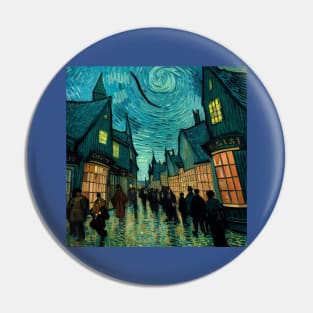 Starry Night in Diagon Alley Pin