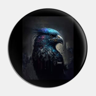 Dripping Raven Artwork Pin