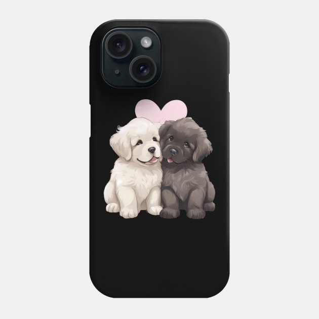 newfoundland puppy Phone Case by animegirlnft