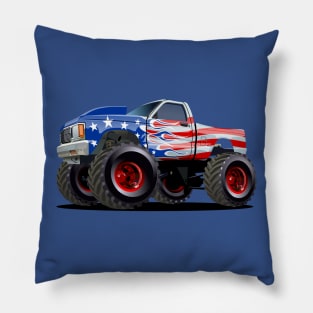 Cartoon monster truck Pillow