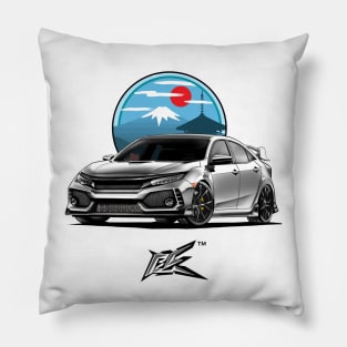 honda civic typeR fk white Pillow