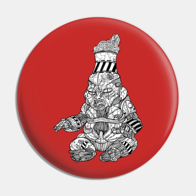 ATOMIC BABY HEAD Pin by ZPat Designs