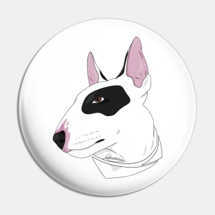 Bull Terrier Portrait Pin