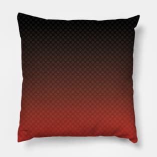 Red black ombre gradient pattern design with white polka dots by dmerchworld Pillow