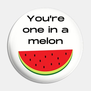 One in a melon million fruit pun Pin