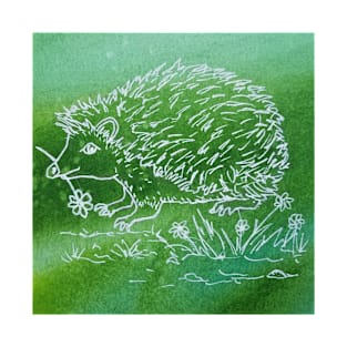 Hedgehog on watercolor T-Shirt