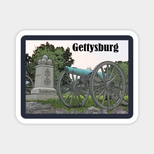 Cannon on the Gettysburg Battlefield Magnet