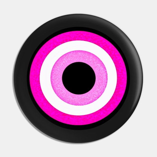 Pink Evil Eye Pin by hgrasel