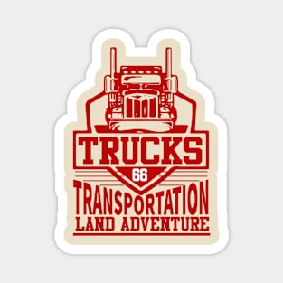 Trucks transportation land adventure Magnet