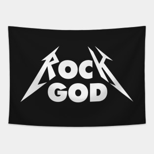 Metallica 'Rock God' Design in White Tapestry