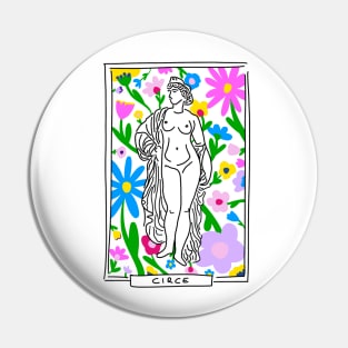 Circe Greek Goddess floral Pin