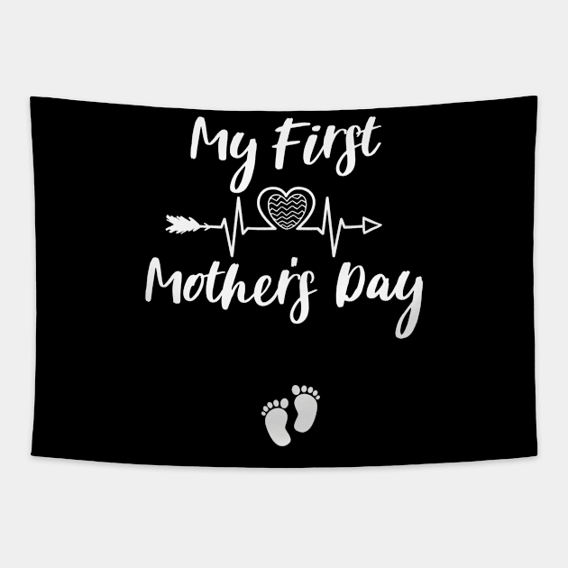 My First Mothers Day family Tapestry by Gaming champion