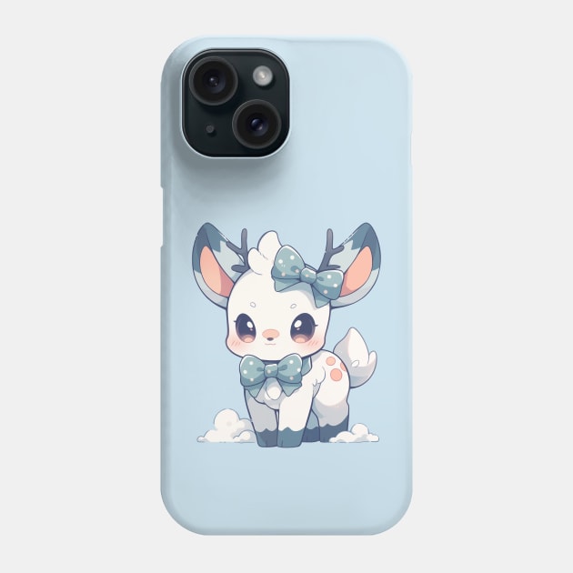 Fawn-tastic | cute kawaii reindeer! Phone Case by Malinda