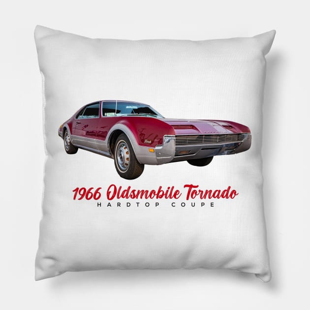 1966 Oldsmobile Toronado Hardtop Coupe Pillow by Gestalt Imagery