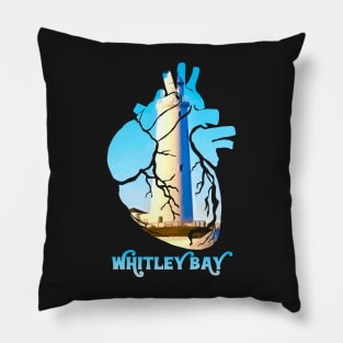 St Mary's Lighthouse, Whitley Bay - Small Image Pillow