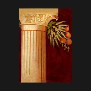 Roman column fresco with wheat and fruit T-Shirt