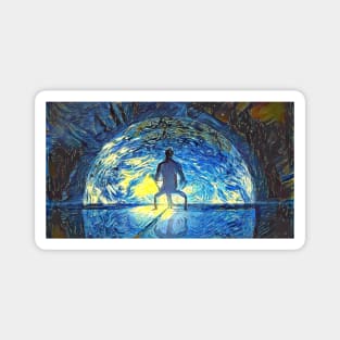 Mass Effect Illusive Man Starry Night Magnet