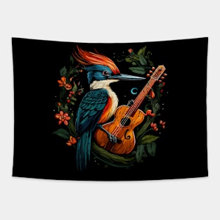 Woodpecker Playing Violin Tapestry