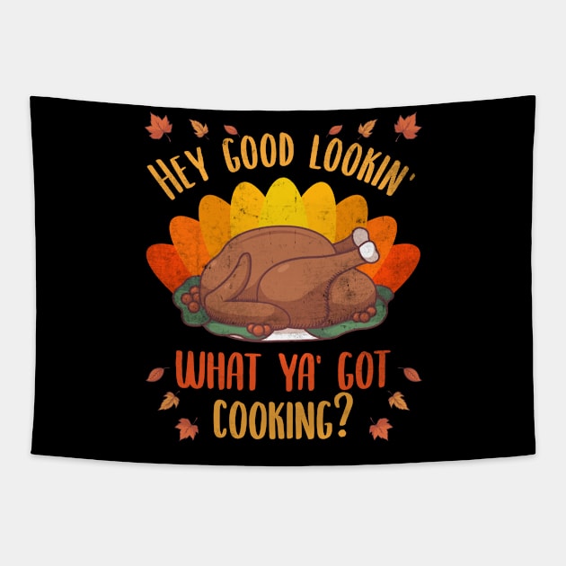 Thanksgiving day outfits Turkey Quote Tapestry by MGO Design