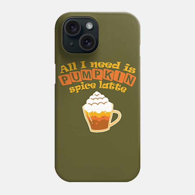 Pumpkin Spice Everything Phone Case by BoogieCreates