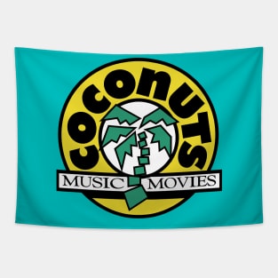 Coconuts Music & Movies Retro Store Tapestry