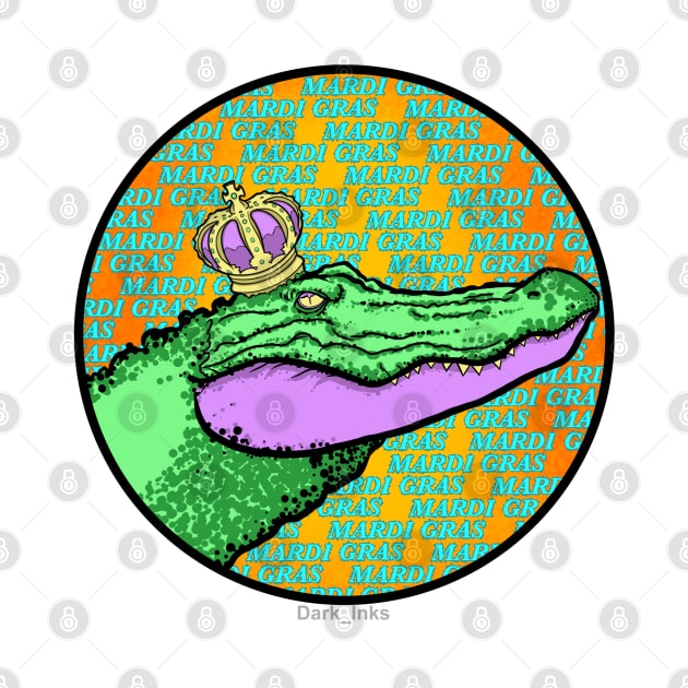 Mardi Gras Gator King by Dark_Inks