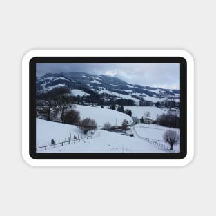 Gruyeres, Switzerland Winter View Magnet