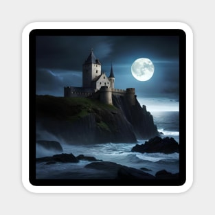 Castle at night Magnet