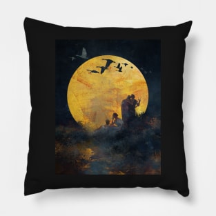 Singing Up the Moon Pillow