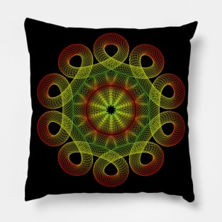 colorful rosette Pillow