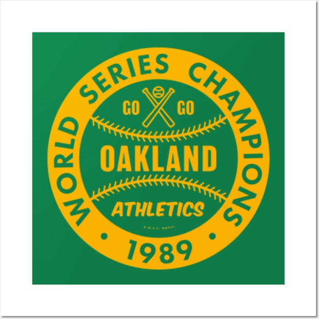 1989 MLB Oakland Athletics Baseball Champions Vintage T-Shirt