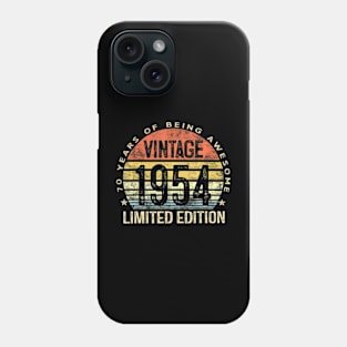 70 Year Old 1954 Limited Edition 70Th Birthday Phone Case